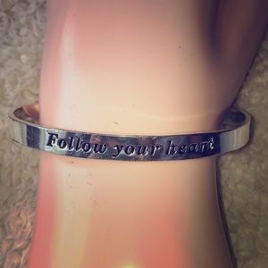 Silver bangle bracelet
